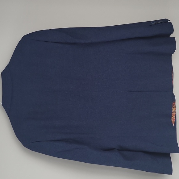 Harry Brown London Navy Slim Fit Blazer 46S - Fox Print Lining - Picture 5 of 13